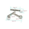 thumbnail image 2 of Semetall Hinge Pin Door Stopper Heavy Duty Adjustable Metal Door Stopper with Rubber Bumper(3 Pack,Silver), 2 of 3