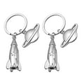 thumbnail image 1 of 2Pcs Key Ring Zinc Alloy Planet Elements Key Ornament Key Pendant for Decoration, 1 of 7