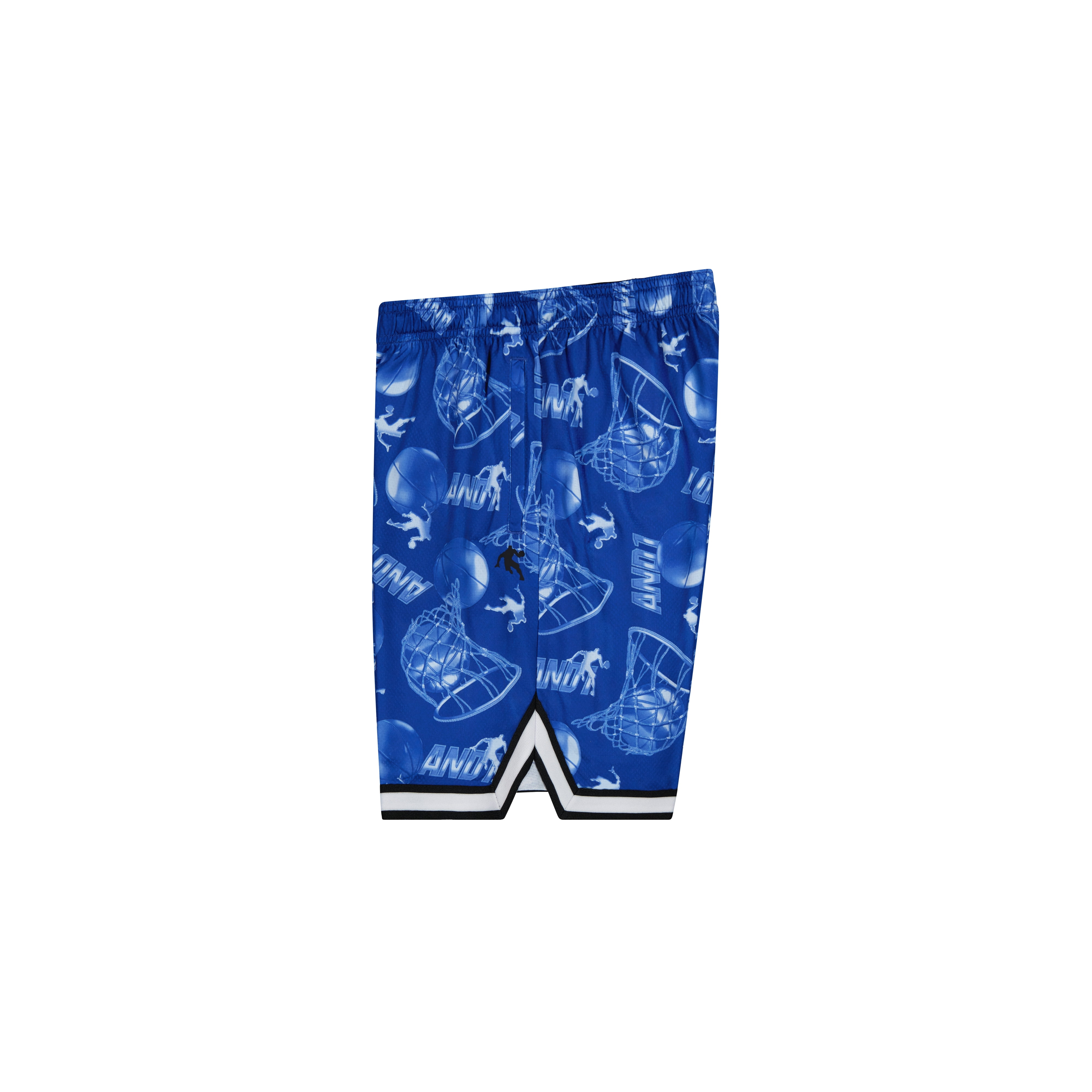 AND1 Boy's Athletic Platinum Short, 7" Inseam, Sizes 4-18