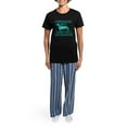 thumbnail image 4 of CafePress - Sleep With Dachshunds Women's Dark Pajamas - Women's Short Sleeve Print T-Shirt and Pants Dark Cotton Pajama Set, 4 of 7