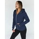 thumbnail image 4 of Sudaderas con Capucha y Cremallera para Mujer, Chaquetas de Forro , Sudaderas de Gran Tamaño, Conjuntos de Moda de Otoño, Suéteres, Ropa de Invierno. Azul Marino S, 4 of 9