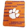 thumbnail image 2 of Clemson Tigers 50" x 60" Classic Fleece Blanket, 2 of 3