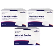 Embecta (Formerly BD) Alcohol Prep Pads, 70% Strength Isopropyl Alcohol, Box of 100 Individual Packets (Pack of 3)