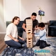 thumbnail image 3 of Gianville Giant Tumbling Timber Toy -Wooden Blocks Floor Game- Kids and Adults, Carry Bag, 3 of 9