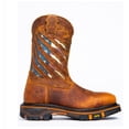 thumbnail image 2 of Botas de cuero para hombre, botas Martin con mangas, botas de tacón bajo antideslizantes para hombres y mujeres, 2 of 2