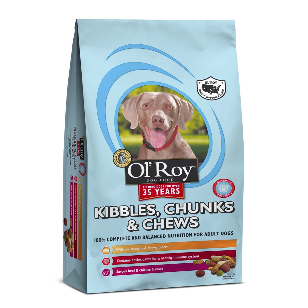 Ol' Roy Kibbles, Chunks & Chews Dry Dog Food, 15 lb