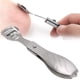 thumbnail image 4 of Depurador de pedicura, removedor de callos, cepillo para eliminar manchas de piel muerta, raspador de acero para pies probado y confiable, 4 of 8