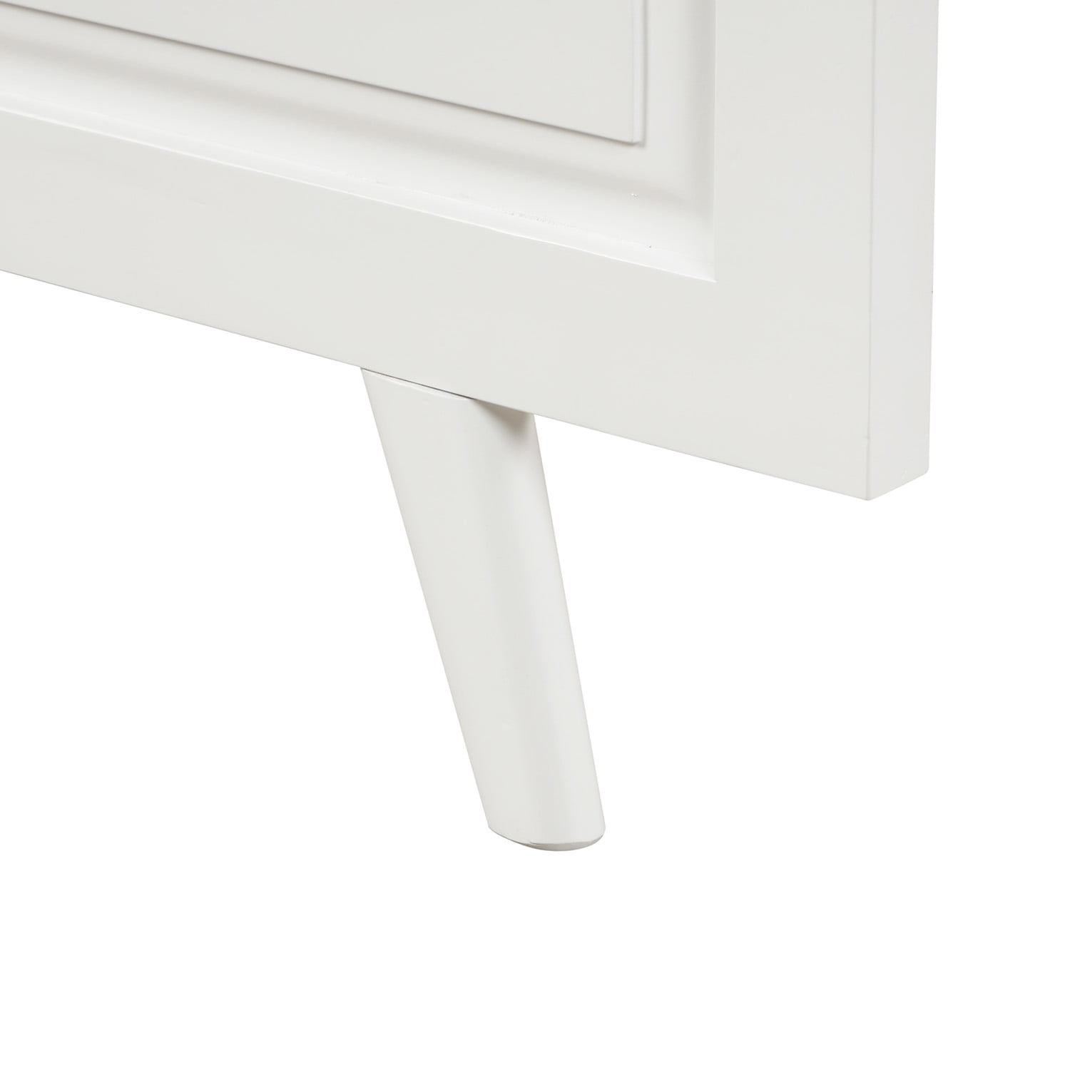 Kepooman Twin Size Wood Platform Bed Frame with Headboard & Footboard, 78.7" x 42.3" x 41.5", White Kepooman Twin Size Wood Platform Bed Frame with Headboard & Footboard, 78.7" x 42.3" x 41.5", White