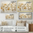 thumbnail image 4 of Designart "Beige Botanical Expressions II" Abstract Botanicals Floater Framed Wall Decor, 4 of 7