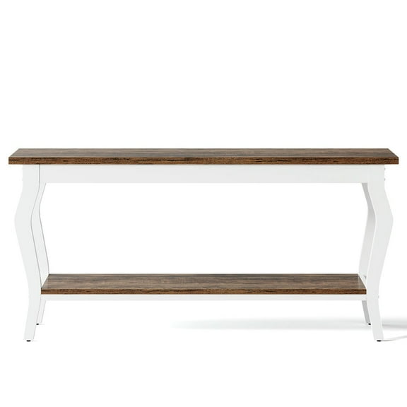 Resenkos Entryway Table, Console Sofa Table,70.9" Console Table, Vintage Sofa Table with 2-Tier Storage
