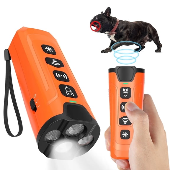 ASTRAEA Dog Bark Deterrent Devices, Rechargeable Barks No More Dog Training Device, Long Range Ultrasonic 50ft, Correct Your Dog's Bad Behavior