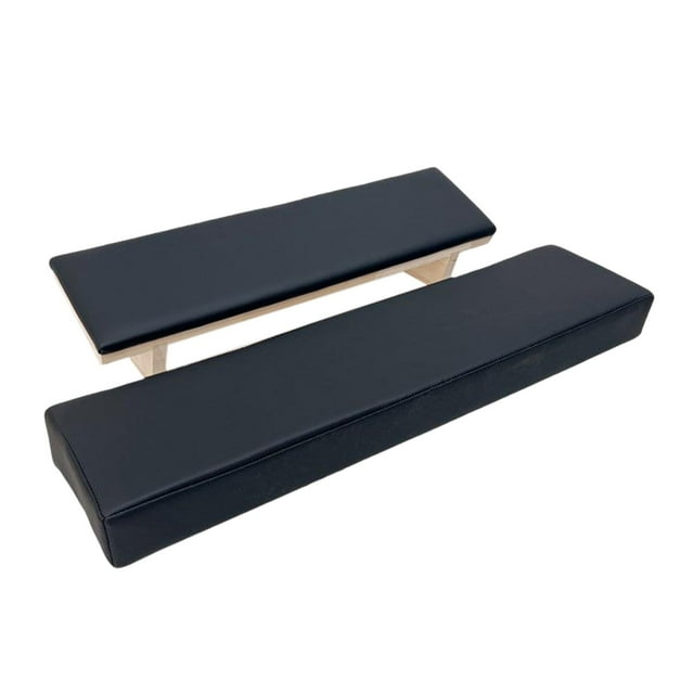 Reposabrazos para uñas estable, resistente al agua, accesorios vables, de limpiar, PU, suave, profesional, cómodo, almohada de mano, juego de Negro shamjiam Reposabrazos de uñas