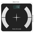 thumbnail image 3 of Riousery Bluetooth Body Fat Scale LCD Digital Bathroom Weight Scale with Smartphone App Integration, High Precision Sensors for Body Composition Analysis, Supports iOS and Android Apps, Black, 3 of 10