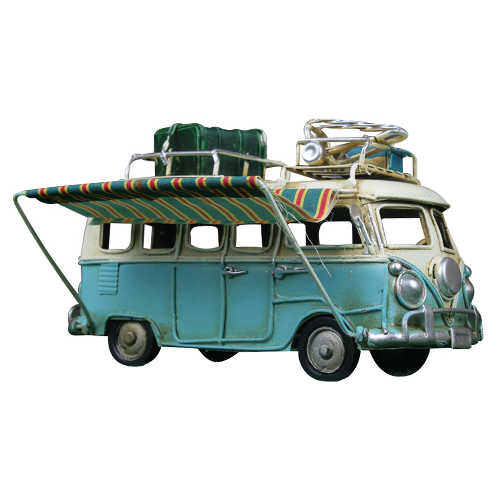Vintage Blue VOLKSWAGEN Camper Van Car Retro Model Toy Figure Vehicle Ornament for sale online 