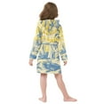 thumbnail image 6 of BZSMCE Bathrobes Belt Hooded Sailing Into The Sunset Creative Pattern, 6 of 8