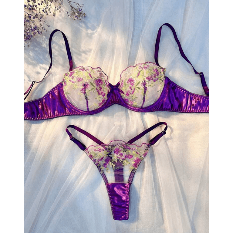 【mauve】Magnolia Tulle Lace Bra Set E65&S A new color “mauve” is now available in the magnolia pattern