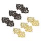 thumbnail image 5 of 2 unids Antiguo Bronce / Oro Cabina de gabinete Bisagra Caja de madera Caja de cajones Armario Decorativo Bisagra for Furniture Hardware 53 * 28mm, 5 of 6
