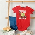 thumbnail image 4 of SpongeBob Christmas Define Naughty Baby Romper Boys or Girls, 4 of 6