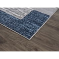 thumbnail image 4 of Lbaiet SL973B46 Blue Verena Geometric 4 x 6 ft. Rectangle Area Rug, Blue & Gray, 4 of 7