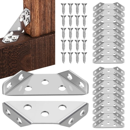 

Corner Code Holder Bracket Universal Angle Brackets For Wood Joint Fastener 20 Pcs