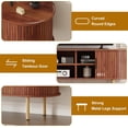 thumbnail image 3 of Yeshouse Mueble para TV de 120 cm con puertas corredizas y almacenamiento, consola multimedia de madera para televisores de hasta 203 cm, ideal para sala, dormitorio y pasillo, 3 of 7