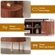 thumbnail image 3 of Yeshouse Mueble para TV de 120 cm con puertas corredizas y almacenamiento, consola multimedia de madera para televisores de hasta 203 cm, ideal para sala, dormitorio y pasillo, 3 of 7