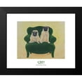 thumbnail image 2 of Frontline 14x12 Black Modern Framed Museum Art Print Titled - Pugs Sitting on Chair, 2 of 5