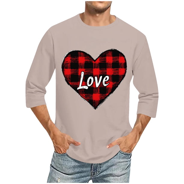 Blusas y camisas de manga larga con cuello redondo para hombre, blusa informal con cuello redondo y manga corta, blusa estampada de poliéster para hombre.