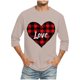 thumbnail image 1 of Blusas y camisas de manga larga con cuello redondo para hombre, blusa informal con cuello redondo y manga corta, blusa estampada de poliéster para hombre., 1 of 3