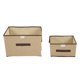 thumbnail image 4 of Organizador de almacenamiento de ropa plegable, caja de almacenamiento de ropa multifuncional no tejida con tapa, color blanco, 6 uds., 4 of 10