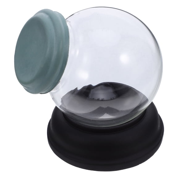 CTIRCHIU 1Set Clear DIY Snow Globe Kit with Glass Globe and Sturdy Resin Base for Custom Seasonal Decorations
