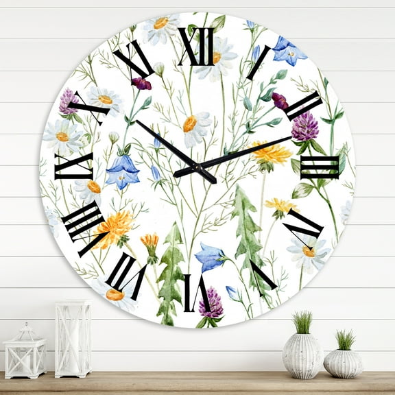 Designart 1 in Quartz Traditional Wall Clock