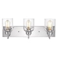 thumbnail image 6 of RADIANCE goods Transitional 3 Light Chrome Bath Vanity Fixture 24" Wide, 6 of 9