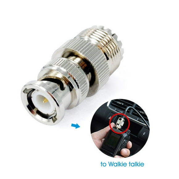 BNC Male to UHF Female SO239 PL-259 ;Connector for ICOM Connector RF Coaxial Adapter Replacement for ICOM IC-V8 Car Walkie Talkie Antenna