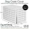 thumbnail image 6 of Sweet Jojo Designs Boho Hatch White and Black Dog Crate Kennel Cover 24in., 6 of 6