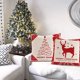 thumbnail image 4 of Juego de 4 fundas de almohada decorativas de Navidad, estilo 1, 4 of 5