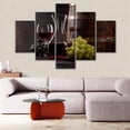 thumbnail image 3 of TISHIRON 5PCS Framed Wine Theme Canvas Wall Art Set,60"x40" Wine Restaurant Wine Tasting Wall Canvas Art Decor, 3 of 7