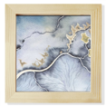 thumbnail image 1 of Encre Aquarelle Ombrage Carré Cadre Photo Mur Table d'Affichage, 1 of 3
