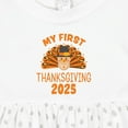 thumbnail image 4 of Inktastic Cute Turkey My First Thanksgiving 2025 Girls Baby Dress, 4 of 5