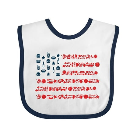 

Inktastic American Favorites USA Flag Gift Baby Boy or Baby Girl Bib