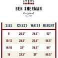 thumbnail image 6 of Ben Sherman Boys Shirt – Casual Button Down Collared Shirt: Long/Short Sleeve (Size: 8-18), 6 of 7
