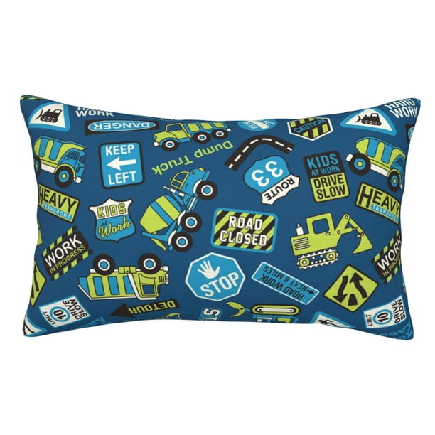 Balery Dump Truck Funda de Cojín Estampada, Regalos para Mujeres, Regalos de Amor para Ella, Regalos para Novia o Esposa, Funda de Almohada-16"x24"
