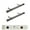 Silver, variant on Collin 1.5" Side Curtain Rod 24 inch Long (Set of 2) - Black