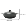 thumbnail image 2 of Tineasur 1Pc Household Small Iron Pot with Lid for Braised Chicken Rice and Stewing, 2 of 8