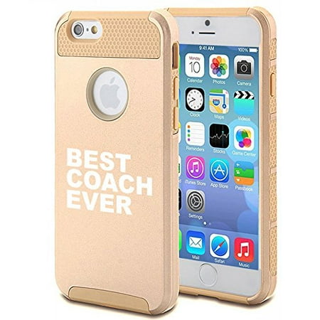 For Apple iPhone 7 Shockproof Impact Hard Soft Case Cover Best Coach Ever (Best Phone Ever Made)
