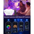 thumbnail image 3 of Galaxy Projector Star Projector, Night Light Projector Light for Bedroom, Room Decor,Smart WiFi Music Star Lights, 3 of 5
