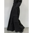 thumbnail image 5 of INCERUN Men's Oversized Black Wide Leg Pockets Gothic Pants Casual Trousers with Belt, 5 of 8