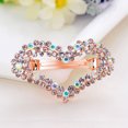 thumbnail image 4 of SPRING PARK Women's Heart Shape Gradient Rhinestone Hair Clip Barrette Hairpin, 4 of 8