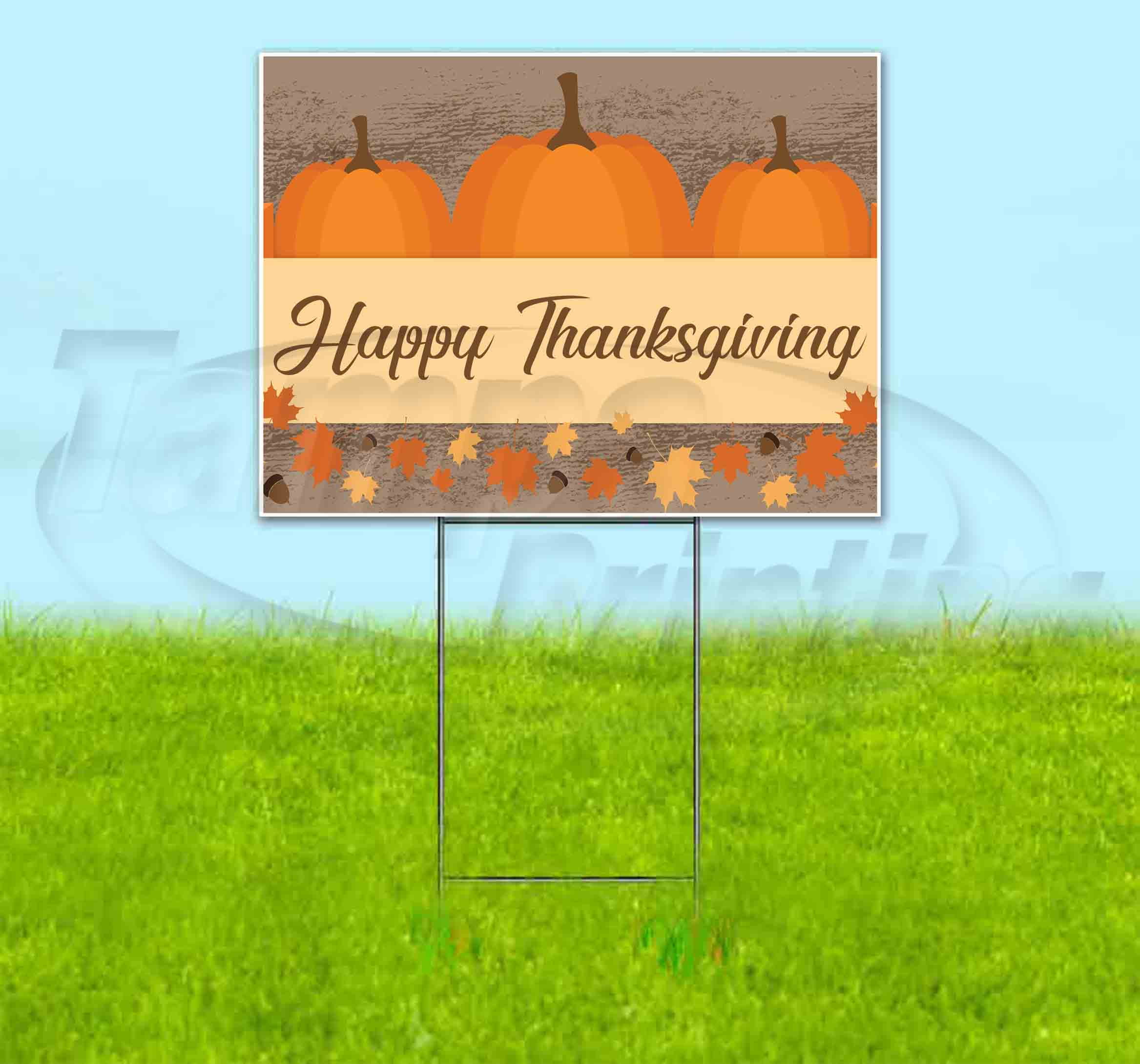 Thanksgiving 2024 Yard Outdoor Sign Thanksgiving Yard Sign 