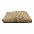 thumbnail image 4 of Tiger Pet House, Tropical Animals of Bengal and Toucan Harmonious Nature, Outdoor & Indoor Portable Dog Kennel with Pillow and Cover, 5 Sizes, Earth Yellow Dark Blue, by Ambesonne, 4 of 5